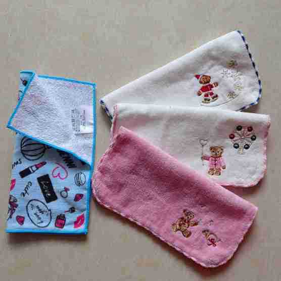 Export Japan foreign trade Original Single cotton towel limited edition cotton wash face small square handkerchief cartoon