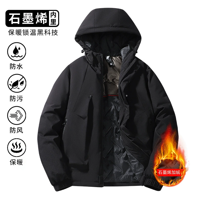 Demi-season warm windproof waterproof jacket, oversize