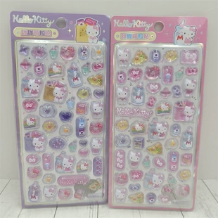 Объёмные наклейки Hello Kitty в виде конфет и пончиков