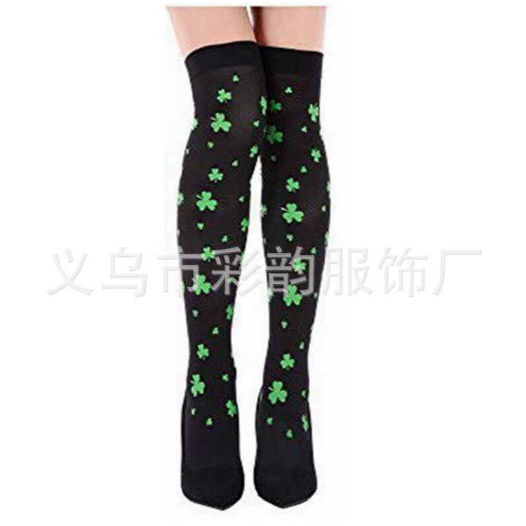 Calcetines de trébol negro