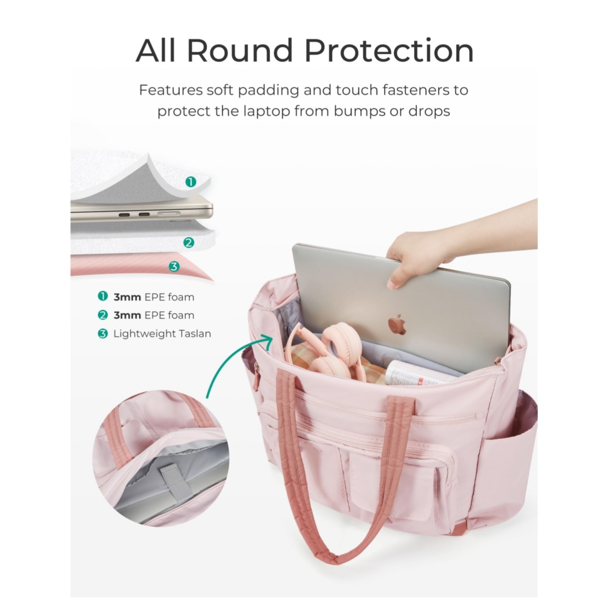 Travel bag with zipper, Amazon