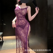 不误正夜连云港情趣内衣纯欲蕾丝吊带裙性感诱惑套装睡衣qqny制服