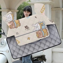 大防护反光挡风被四季通用电动车款卡通电动摩托车防风护脖保暖被