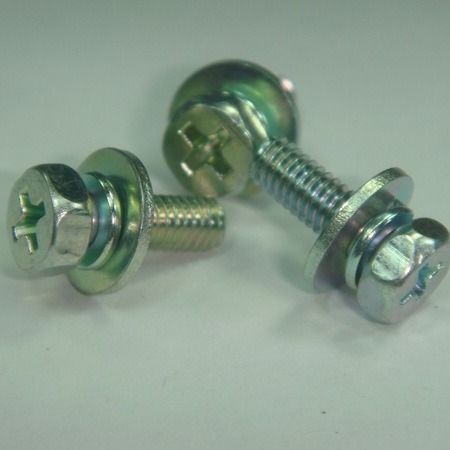 外六角三组合螺丝 外六角组合螺丝 六角十字三组合M6*20