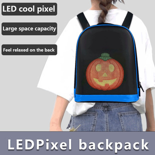 Led New Cross-border Women's Children's Schoolbag Luminous Promotional Riding Mobile Advertising Backpack Bluetooth