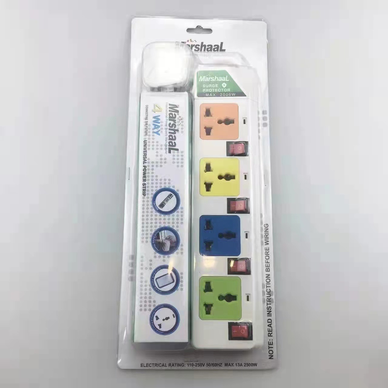 Comercio exterior de exportación interruptor independiente socket multi-función de cable de extensión Placa de cableado con alambre universal agujero regleta