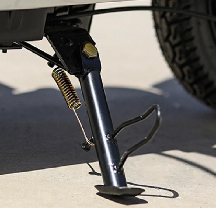 Support Stand for Electric Scooter, Iron Plate Side Stand, Spring-Loaded Electric Side Kickstand, Side Support Frame, Side Ladder Support for Motorcycle