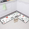 Cartoon kitchen, oil absorption carpet