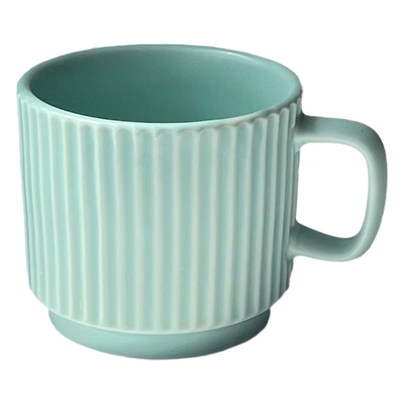 Новая модель 0201, 8*7,5 см, 260 мл, штабелируемая кружка, в стиле макарон, керамическая кружка, чашка.