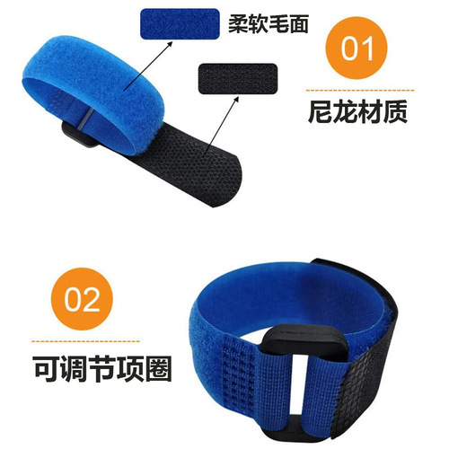 Cross-border new pet chicken collar 2-pack anti-rooster crowing no hook neck strap Christmas collar accessory