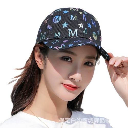 Hat women's spring and summer baseball cap Korean version trendy fashion reflective peaked cap ins versatile autumn and winter casual sun hat for men