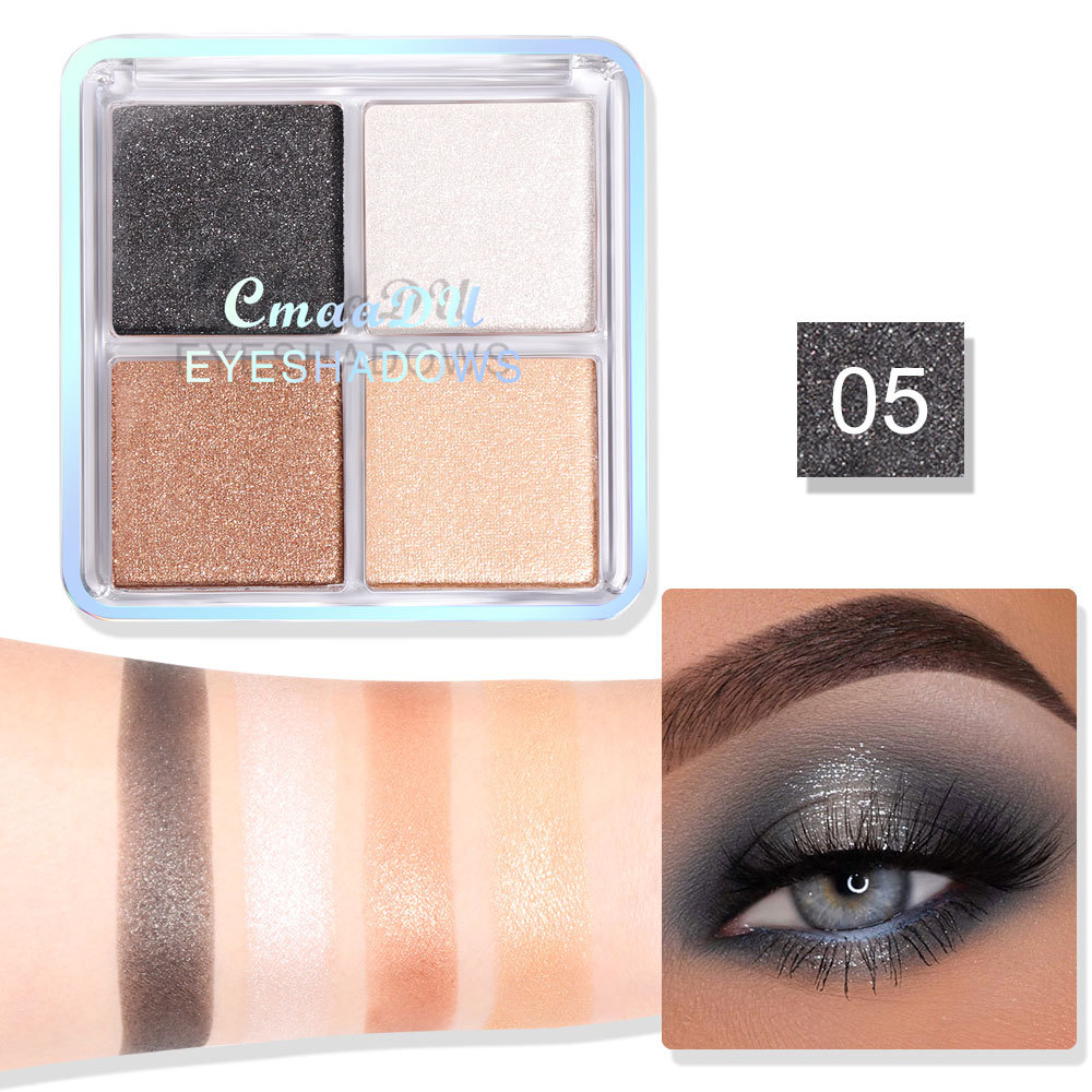 Check it out! Link Disclaimer - Exclusive for foreign trade :CmaaDU 4-color Eyeshadow matte Pearlescent Eyeshadow palette undefined