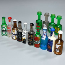 MOC小颗粒积木玩具配件迷你仿真酒瓶网红食玩超市小场景DIY小摆件