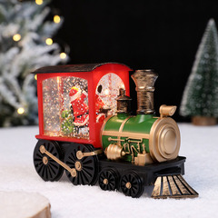 クリスマス新商品ヨーロッパ式レトロled暖光列車灯装飾置物ホテルレストランカウンター装飾プレゼント