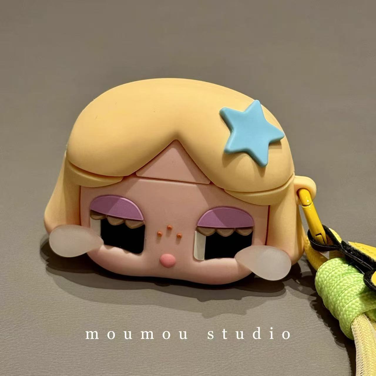 Bonita estrella de dibujos animados llorando bebé auriculares Airpods1 / pro2 Apple auriculares Bluetooth inalámbricos cubierta 3 / 4