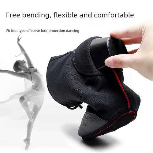 Dance Shoes for Women, Adult Jazz Shoes, Mid-Heel Square Dance Shoes, Soft Sole Dance Boots, Wholesale, Drop Shipping One Piece