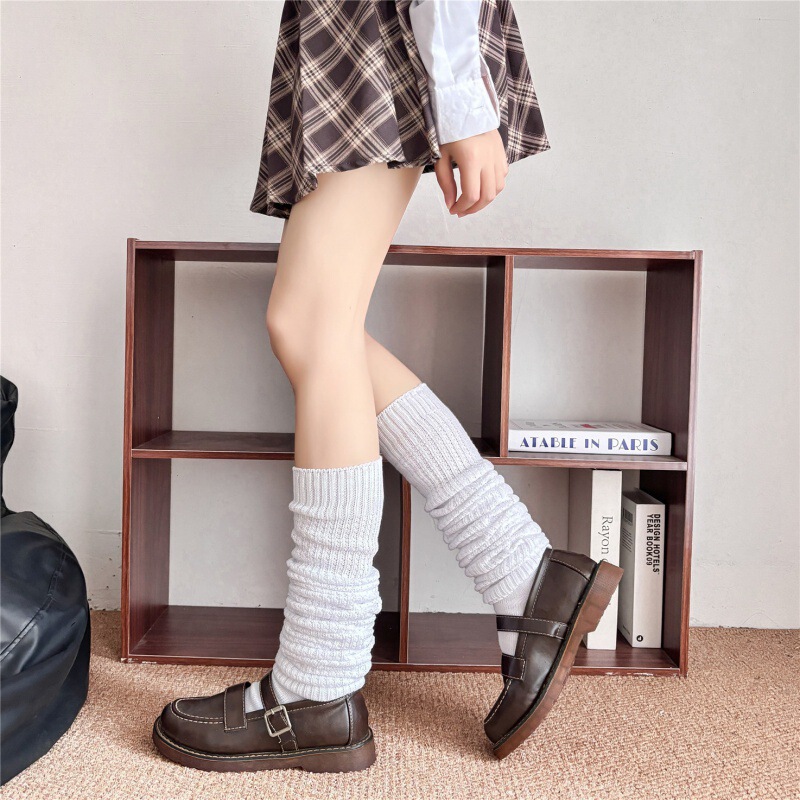 102502JK Lengthened High Barrel Stacking Socks Academic Style Knee-high Shoulder Socks Over Knee Stocking Women's Japanese Style 102502JK Lengthened High Barrel Stacking Socks Academic Style Knee-high Shoulder Socks Over Knee Stocking Women's Japanese Style