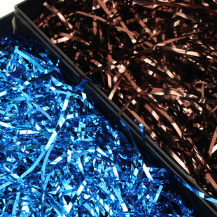 100g Raffia Metal Bright Color Silk Factory Wholesale Gift Box Candy Box Decorative Filler Factory Direct Supply