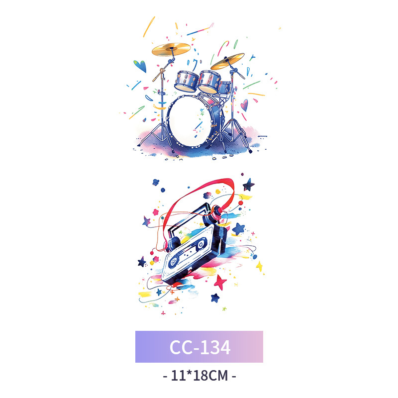 Transfronterizo en stock al por mayor de halloween colorido mariposa tatuaje pegatinas simulación sangrienta cicatriz pegatinas divertidas pegatinas impermeables