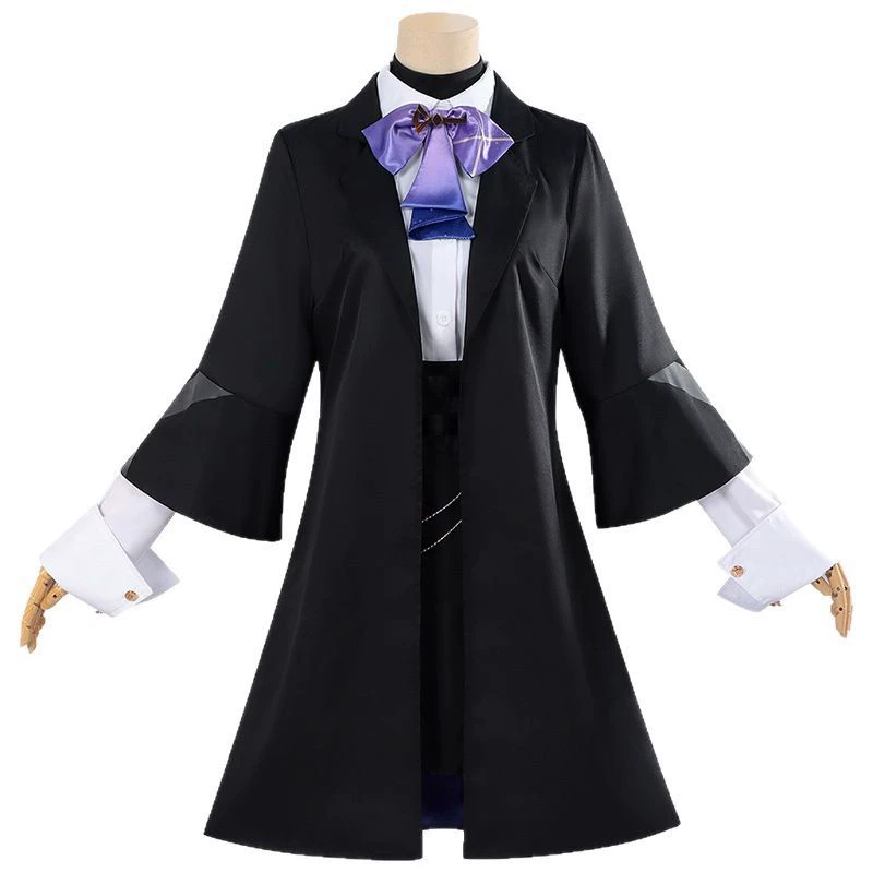 2025 новая одежда Coswear Luckin Clorinde та же одежда женская куртка черный шелковый костюм комикс выставка одежды