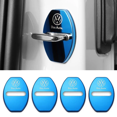 Car door lock buckle cover special stainless steel door lock cover car door lock protective cover anti-rust decorative cover (Digər kuzov və aksesuarlar) - volkswagen-roasted-blue-4-pack
