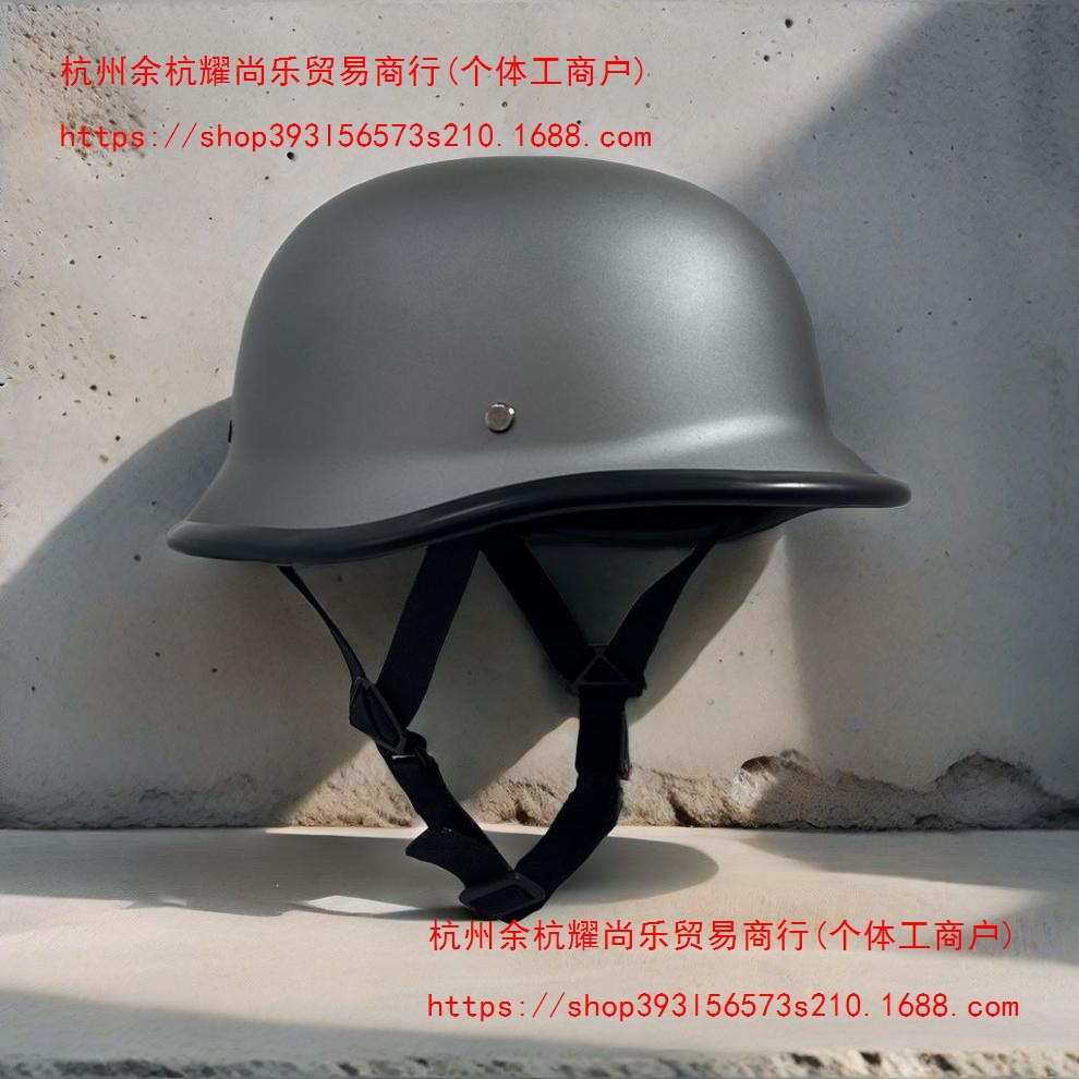 Cruise helmet, 3C certified helmet, motorcycle helmet, cap-style helmet, motorcycle steel helmet, Red half helmet, retro soldier helmet