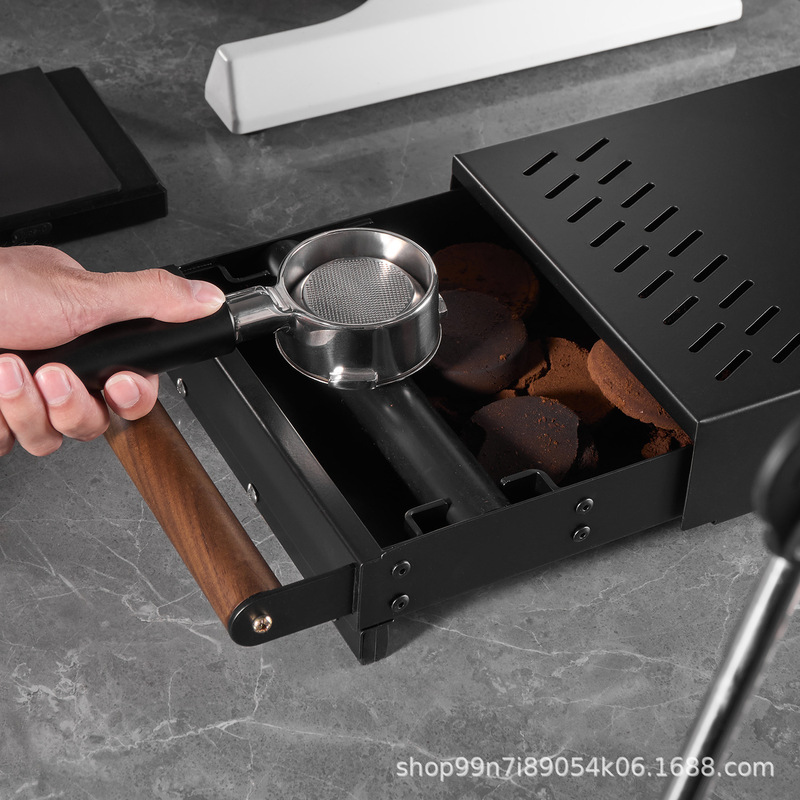 Italian-Style Coffee Grounds Box, Bar Counter Storage for Coffee Equipment, Commercial Large-Capacity Drawer-Type Knock Box, Waste Powder Knock Bin Italian-Style Coffee Grounds Box, Bar Counter Storage for Coffee Equipment, Commercial Large-Capacity Drawer-Type Knock Box, Waste Powder Knock Bin
