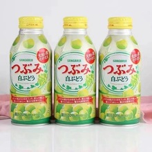 日本進口三佳利白葡萄汁飲品水果汁果粒網紅飲料380g一箱24瓶