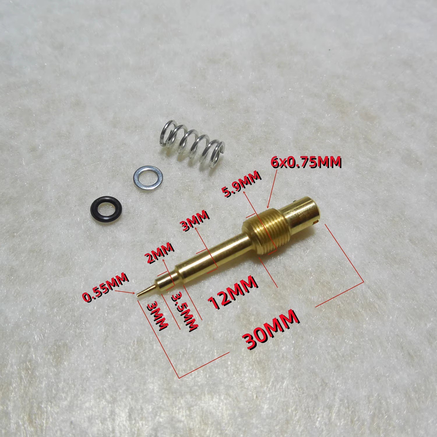 Cross-Border Kt Cvk30 Carburetor Repair Kit with Plunger Diaphragm Assembly Oil Nozzle Thread 4mm
