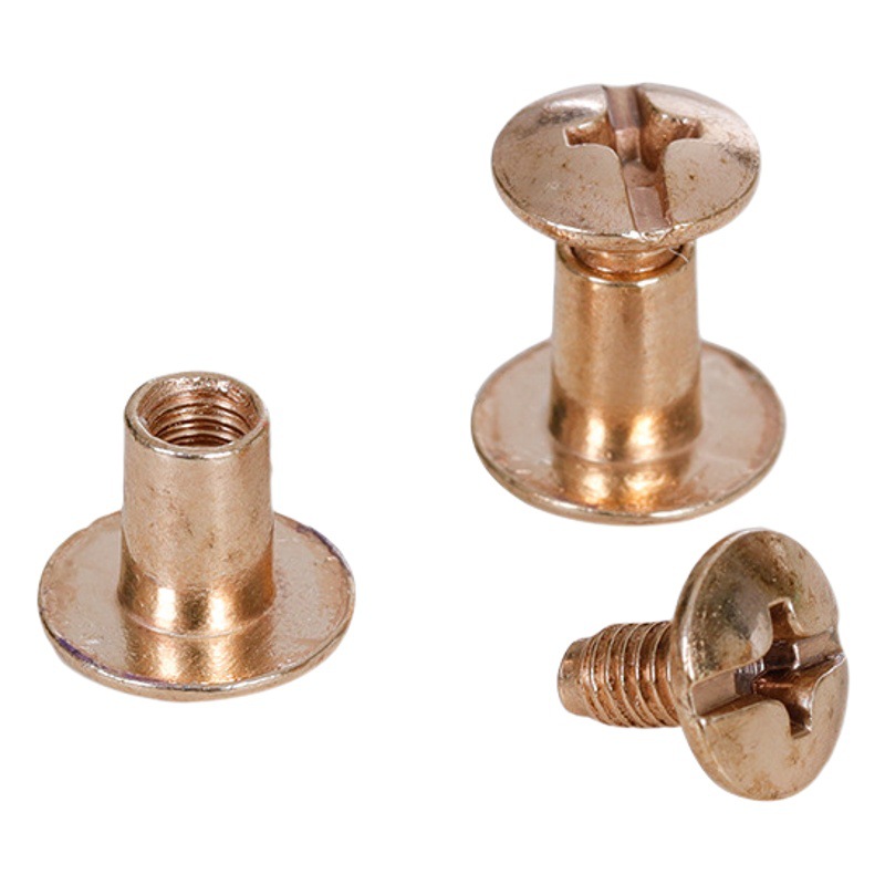 In-Stock Metal Rivets, Screws, Nuts, Round Perforated Multi-Color Hardware Accessories for Women's Bags and Luggage, Direct from the Factory Wholesale