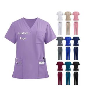 Special Offer Quick-Drying Elastic Hand Washing Clothes Doctor Short-Sleeved Work Clothes Women's Hospital Operating Room Split Suit Hand Washing Clothes