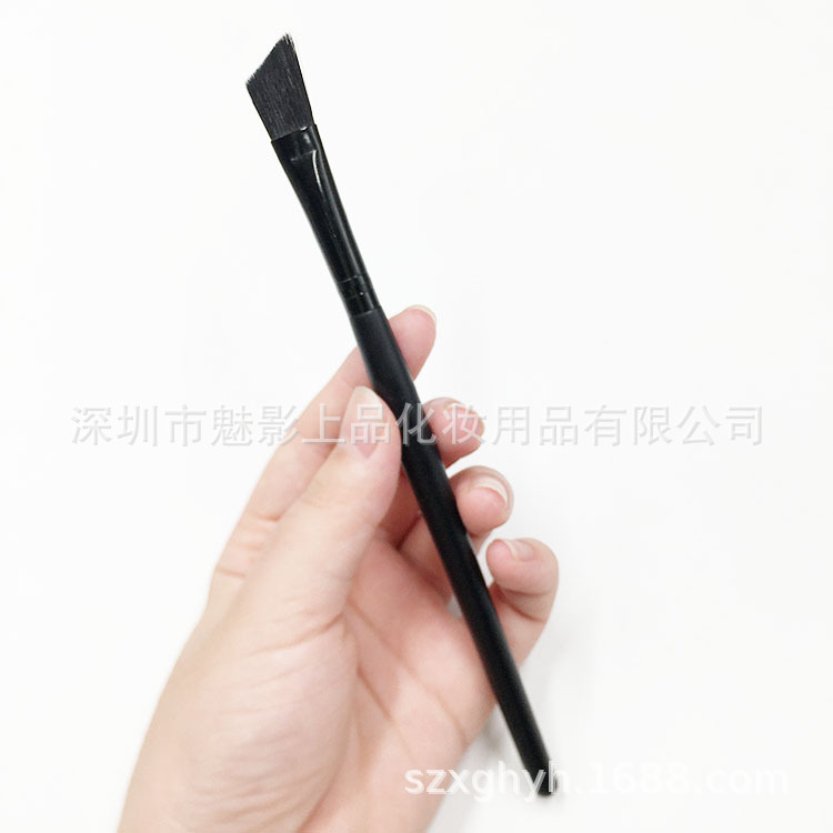 Myp Nuevo ángulo oblicuo plana corrector cepillo nariz sombra reparación suave cerdas lado sombra hoja de herramientas de maquillaje