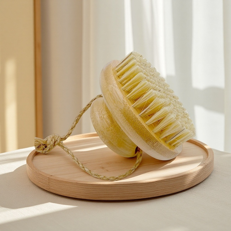 Punto transfronterizo, baño, cepillo de ducha, espalda, exfoliante, bambú, cepillo de espalda, cepillo de baño, espalda, artefacto