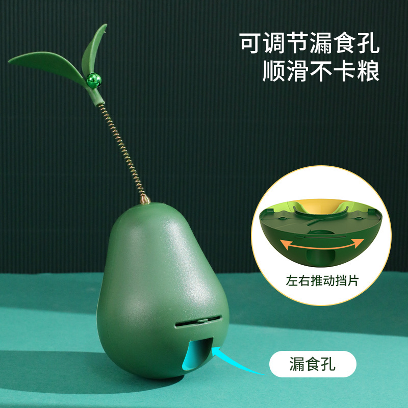 Gato de juguete de aguacate vaso de alimentos bola auto-Hola alivio congestión artefacto merienda comida fuga juguete para mascotas al por mayor
