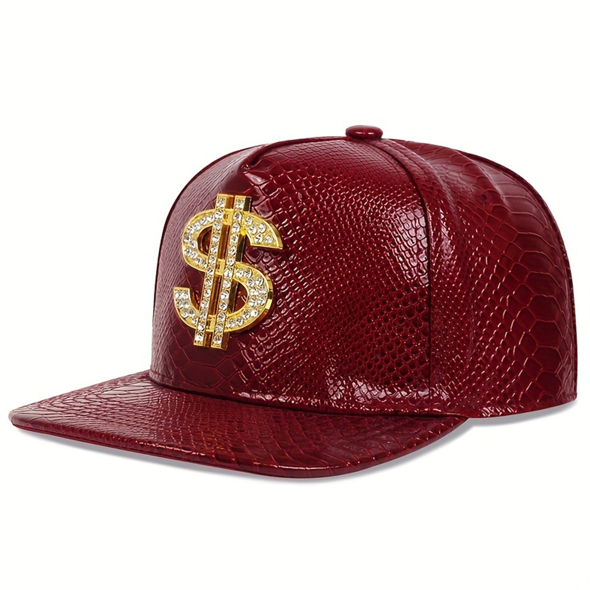 Verstelbare pu baseball cap met metalen logo voor festivals & sport_voghion.com