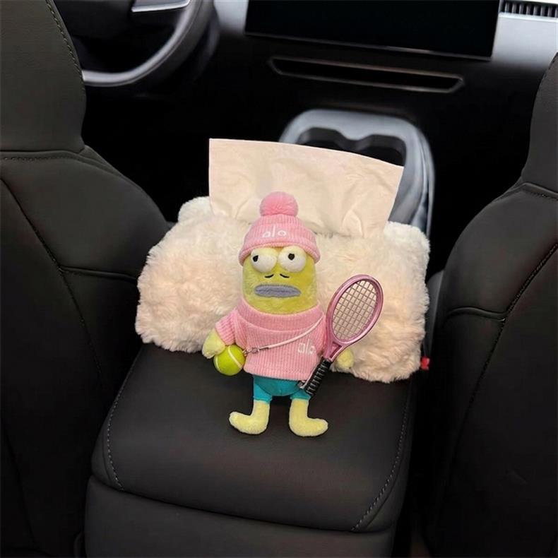 Car tissue box, car tissue holder, car paper bag, in-car hanging bag, creative seat decoration, hanging armrest box