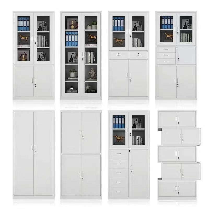 Gran gabinete de archivos de acero tipo push-pull multicapa gabinete de almacenamiento de hoja de hierro archivos de datos gabinete de piso