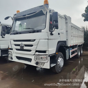 Cross-border export of brand new HOWO dump trucks, 10-wheel tipper trucks, HOWO muck trucks, front-four-wheel and rear-eight-wheel construction vehicles