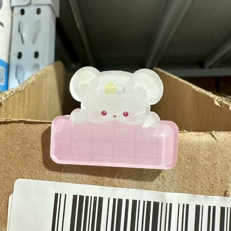 小紅書と同じスタイルのゼリーバニーホルダー、アクリルPPホルダー、かわいい、新鮮な学生ノート、テスト用紙、ハンドブックホルダー|undefined
