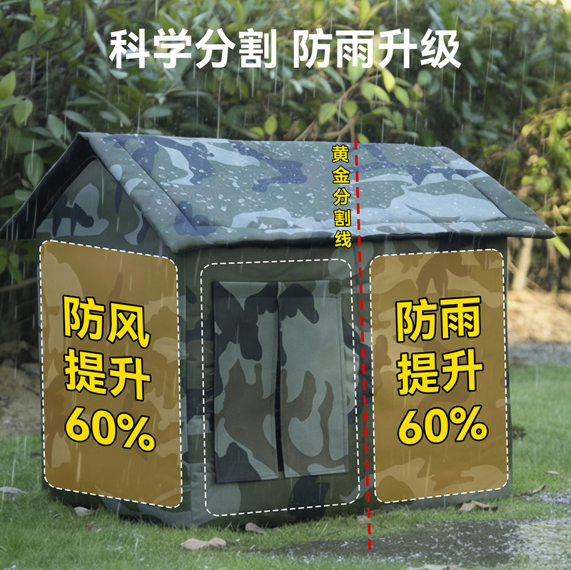 流浪猫窝户外冬季保暖封闭式安全感防雨雪猫咪躲避屋冬天室外狗窝|undefined