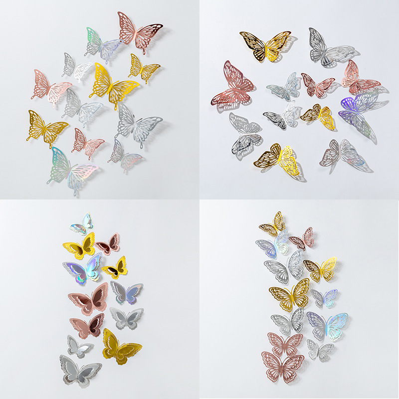 3D Stereo Butterfly Wall Stickers Decorative High-End Self-Adhesive Home Wedding Festival Layout Home Holiday Creative Stickers 3D Stereo Butterfly Wall Stickers Decorative High-End Self-Adhesive Home Wedding Festival Layout Home Holiday Creative Stickers