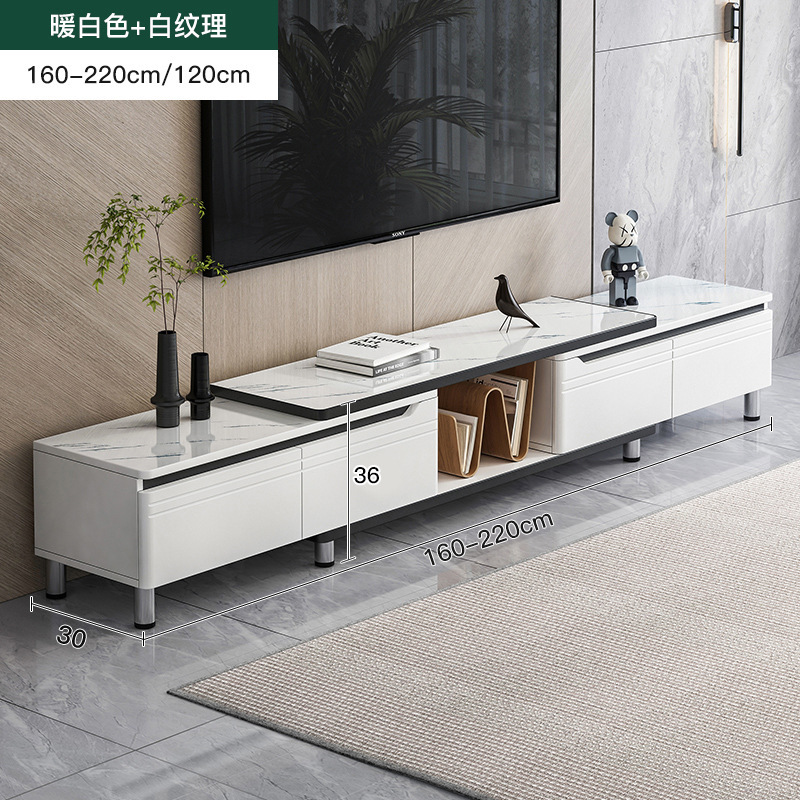 TV gabinete mesa de café combinación simple moderno pequeño apartamento TV gabinete hogar sala de estar Fondo Nórdico pared