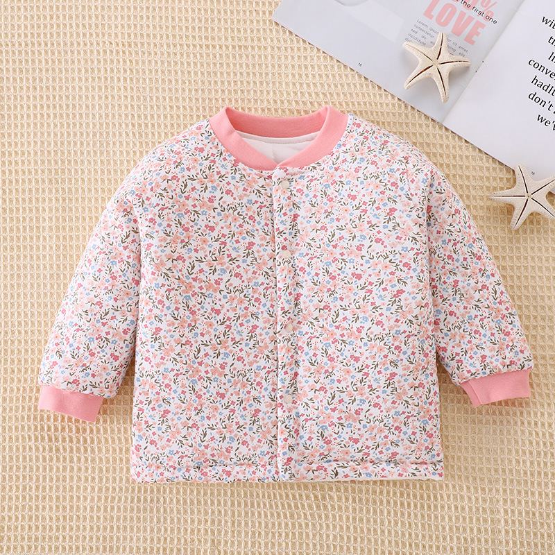 儿童棉内胆加棉外套男童棉衣女童棉袄加厚上衣宝宝夹棉冬款棉服