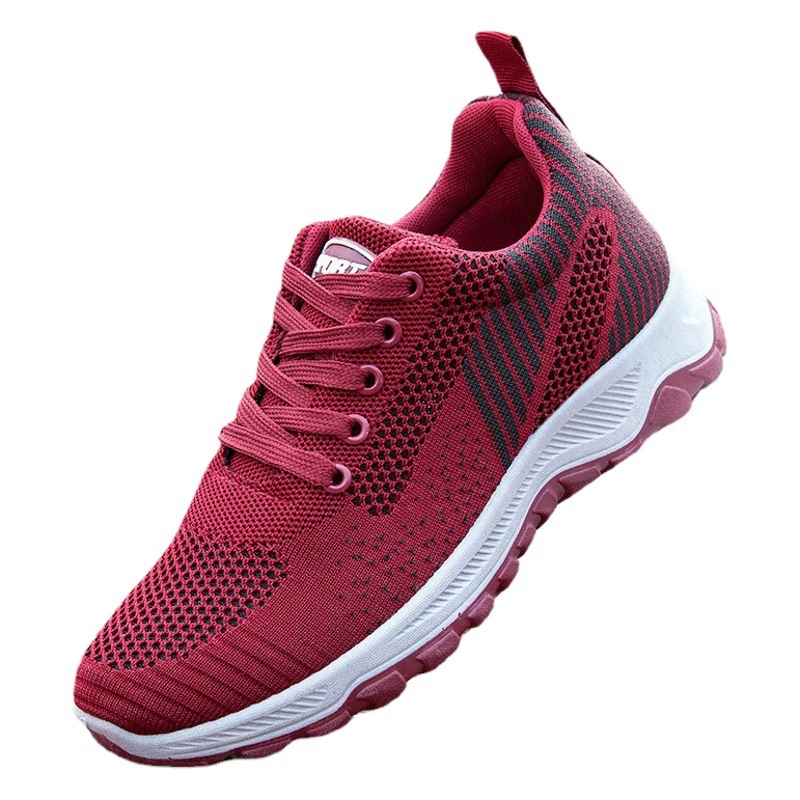 Прогулочная Обувь Весенняя Новая дорожная обувь, удобные кроссовки с мягким дном для средних и пожилых людей для пожилых пар, кроссовки