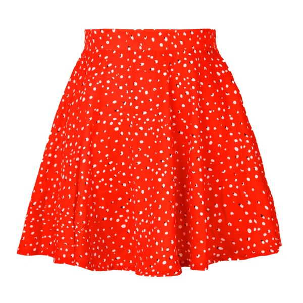 2025 New Summer Women's Short Skirt Cross-Border European and American Amazon Popular Floral Skirt High Waist Chiffon Umbrella Skirt