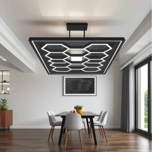 Cross-Border Pc Aluminum Honeycomb Lamp Hexagonal Lamp 110V/220V Led Ultra-Bright Commercial Led High Cri