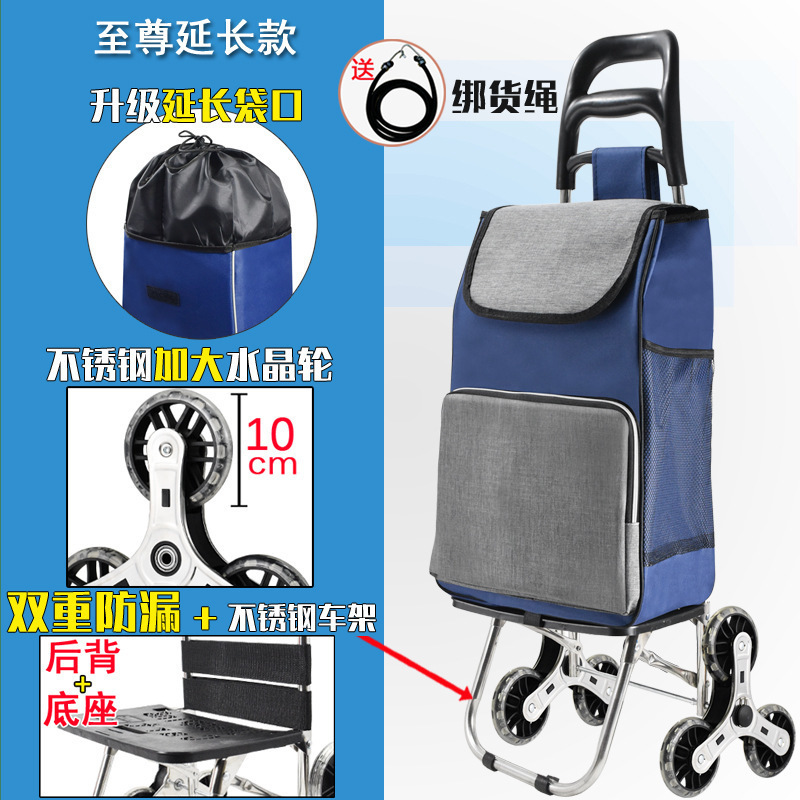 casa plegable ligero remolque de varilla de mano viejo carrito de compras subir escaleras portátil de compra de verduras pequeño carrito de remolque