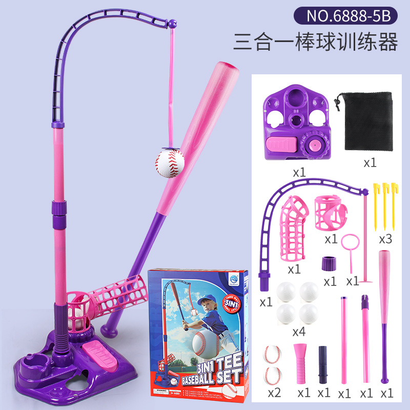 Juguetes deportivos de ocio para niños con un botón de lanzamiento de béisbol lanzador de pies para interiores y exteriores juego de béisbol deportivo