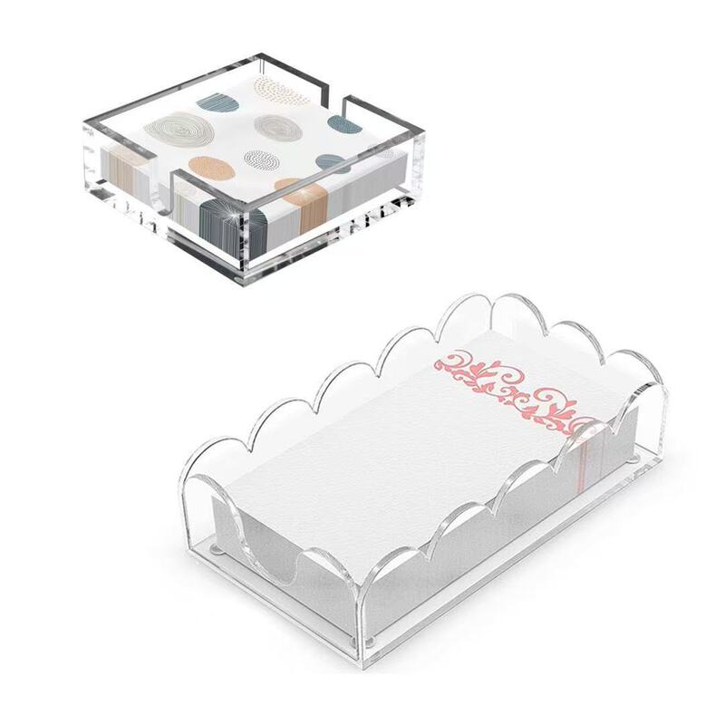 Transparent Acrylic Napkin Holder Desktop Tray Guest Hand Towel and Disposable Paper Holder Bathroom Restaurant Transparent Acrylic Napkin Holder Desktop Tray Guest Hand Towel and Disposable Paper Holder Bathroom Restaurant
