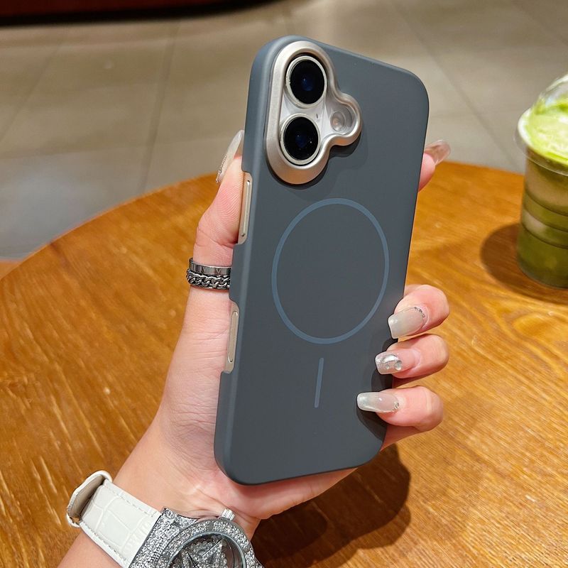 适用苹果17promax金甲PC细圈磁吸手机壳iphone16超薄散热15防摔壳|undefined